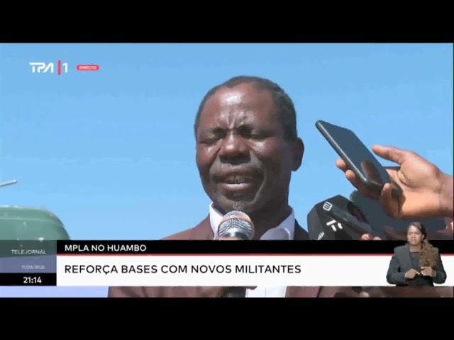 ⁣MPLA no Huambo reforça bases com novos militantes