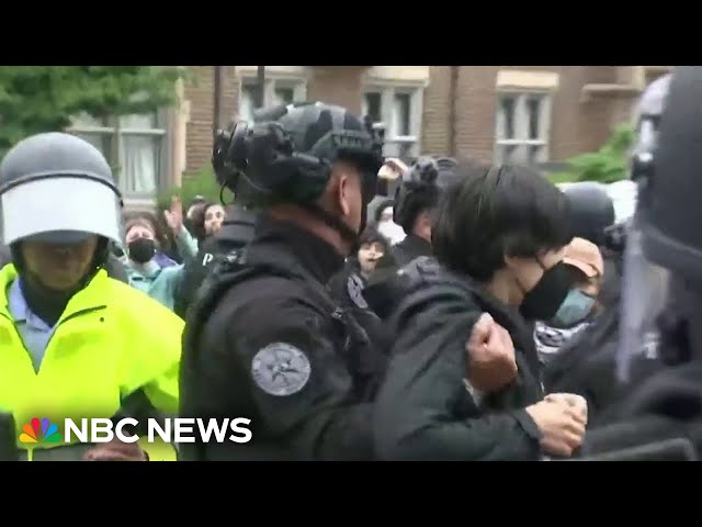 ⁣Protests and arrests continue on college campuses as graduation season begins