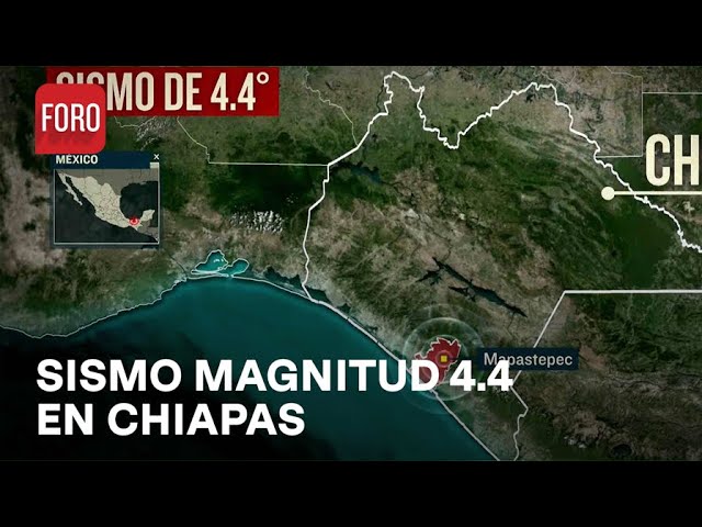 ⁣Sismo de magnitud 4.4 sacude Mapastepec, Chiapas - Sábados de Foro