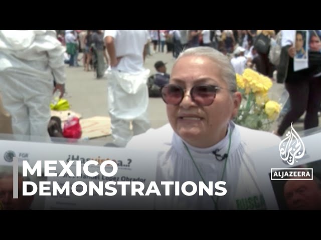 ⁣Mexico demonstrations: Rally against lowering number of missing