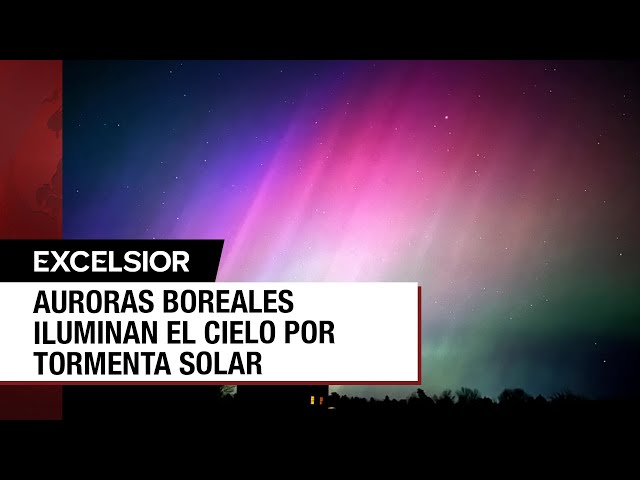 ⁣Así se vieron las espectaculares auroras boreales en el mundo y en México