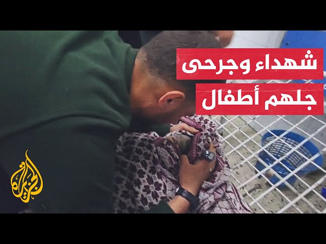 ⁣استشهاد رضيع وأمه جراء قصف إسرائيلي على منزل بمدينة غزة