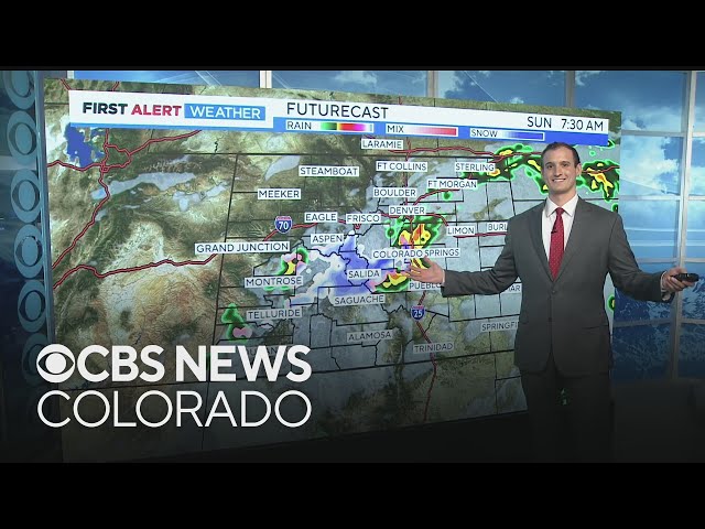 ⁣Unsettled Mother's Day across Colorado
