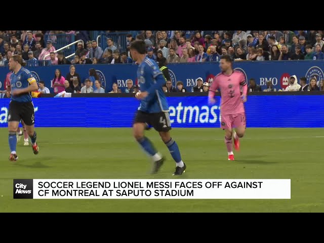 ⁣Lionel Messi fans watch the soccer superstar in action in Montreal