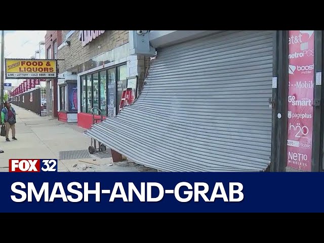 SUV crashes into Chicago Lawn electronics store; theft follows