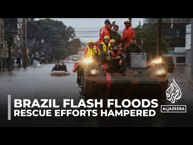 ⁣Brazil floods: Rescue efforts hampered by torrential rain