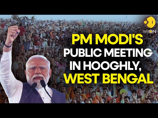 PM Modi LIVE: PM Modi's public meeting in Hooghly, West Bengal | Lok Sabha Election 2024 | WION