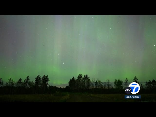 ⁣Northern Lights appear in SoCal and across the globe