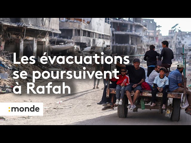 ⁣Gaza : nouvelle évacuation de civils à Rafah en prévision de bombardements israéliens