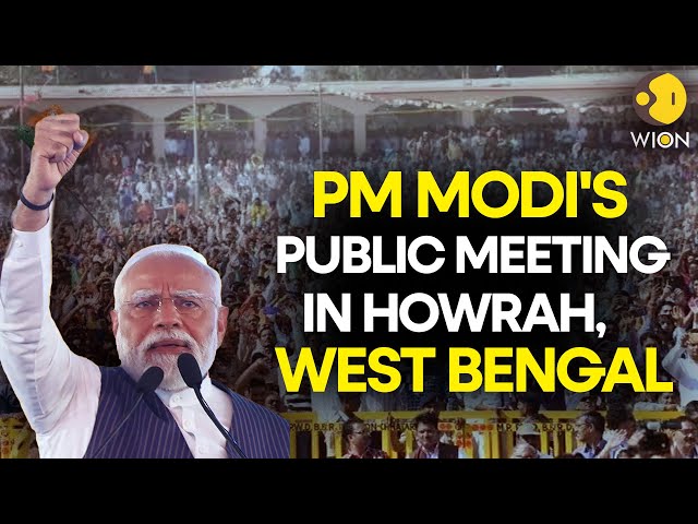 ⁣PM Modi LIVE: PM Modi's public meeting in Howrah, West Bengal | Lok Sabha Election 2024 | WION 