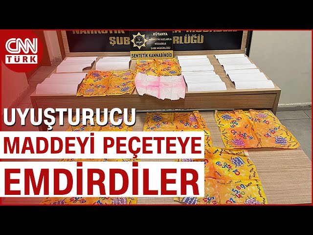 Yöntemleri Pes Dedirtti: Uyuşturucu Emdirilmiş Peçeteler Ele Geçirildi