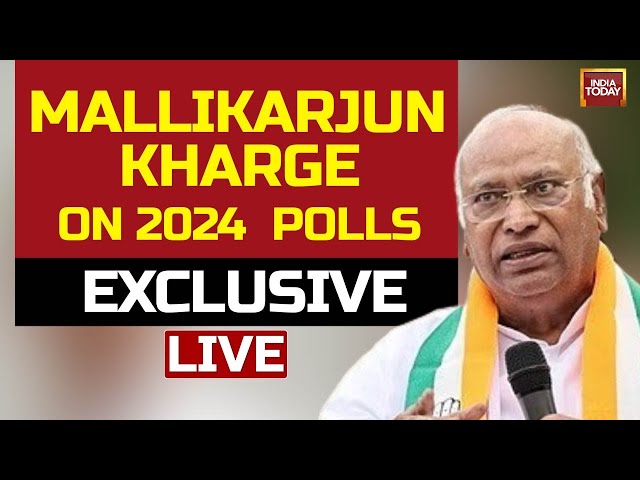 ⁣LIVE: Mallikarjun Kharge Exclusive On Lok Sabah Polls & Kejriwal's Release From Tihar | Ind