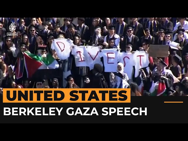 ⁣Berkeley chancellor speaks out about ‘Gaza brutality’ at graduation