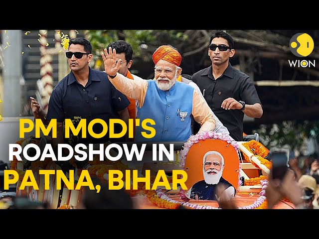 ⁣PM Modi LIVE: PM Modi's roadshow in Patna, Bihar | Lok Sabha Election 2024 | WION LIVE