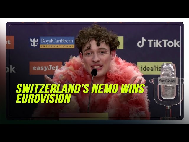 ⁣'The most insane thing,' says Eurovision winner Nemo from Switzerland