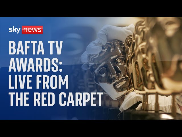 ⁣Watch live: TV stars walk the BAFTAs red carpet