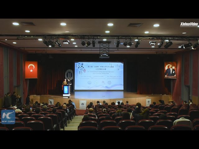 ⁣Chinese proficiency competition held in Türkiye's Istanbul