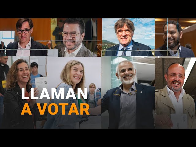 ⁣ELECCIONES CATALUÑA: Las IMÁGENES y DECLARACIONES de los CANDIDATOS tras VOTAR  | RTVE