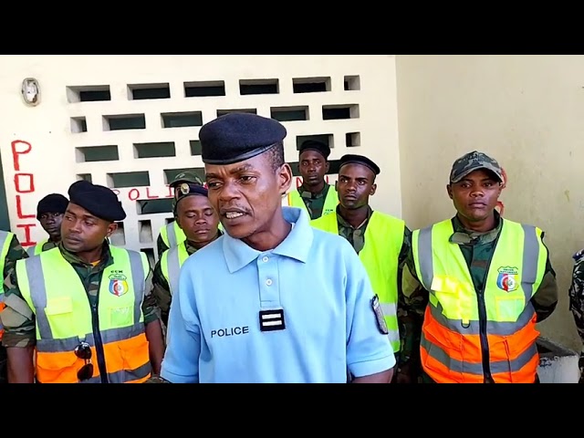 ⁣MBADJINI sous haute  tension: La police nationale se mobilise pour la sécurité de la région