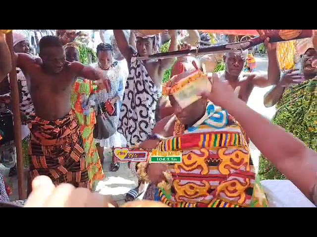 ⁣Silver Jubilee and Akwasidae Celebration: Baffour Kwame Kusi II, Otumfuo Ankobiahene dancing