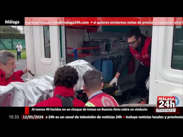 ⁣Noticia - Al menos 90 heridos en un choque de trenes en Buenos Aires sobre un viaducto
