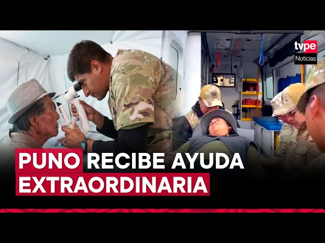 ⁣Fuerzas Armadas brindan atención médica en zonas más alejadas de Puno