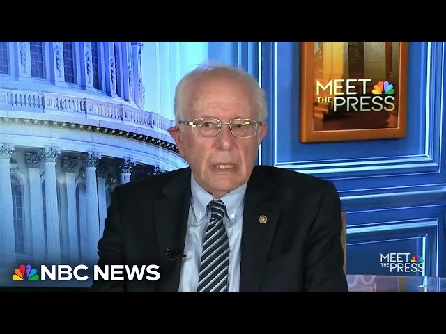 ⁣Sen. Bernie Sanders says 'Israel has broken international law' and 'American law'