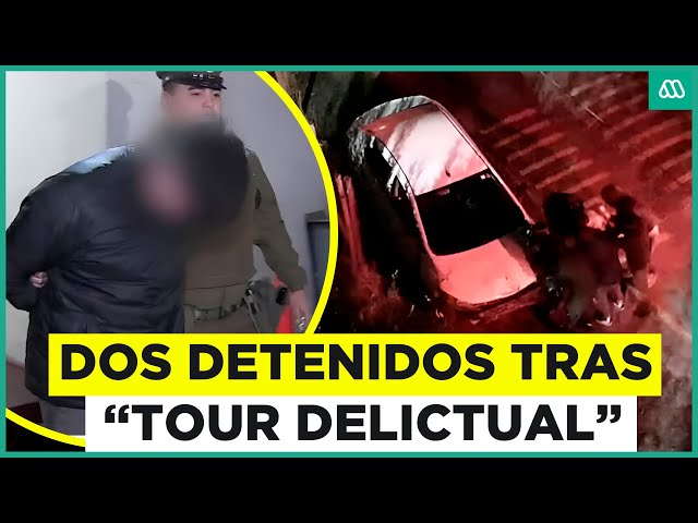 ⁣Delincuentes realizaban "Tour delictual": Persecución comenzó en Peñalolén y termino en Sa
