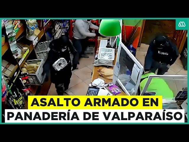 ⁣Asalto a mano armada en panadería de Valparaíso