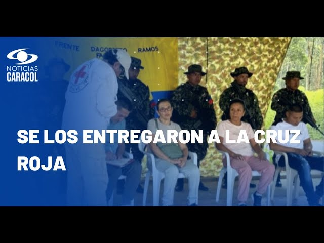 ⁣Liberan a miembros de Fiscalía que estaban secuestrados por las disidencias de las FARC en el Cauca