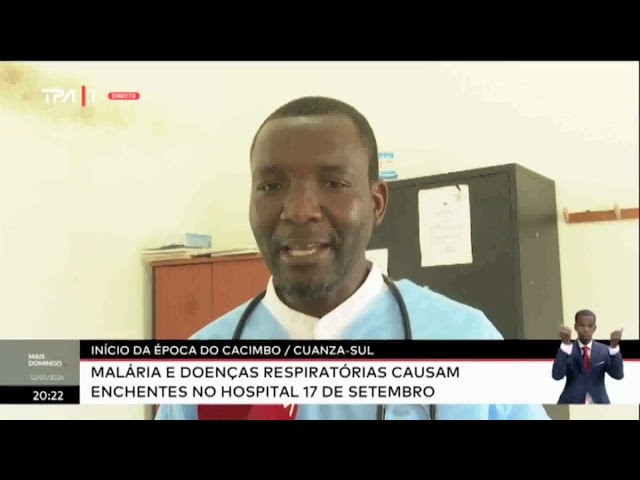 ⁣Início da época do Cacimbo-Malária e doenças respiratórias causam enchentes no hospital 17 de Setemb