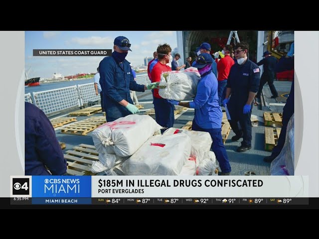 ⁣$185 million in drugs seized during Fleet Week Miami, 10 detained