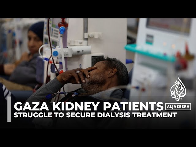 ⁣Gaza kidney patients struggle to secure dialysis treatment