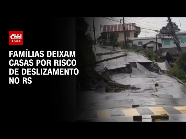 Famílias deixam casas por risco de deslizamento | CNN PRIME TIME