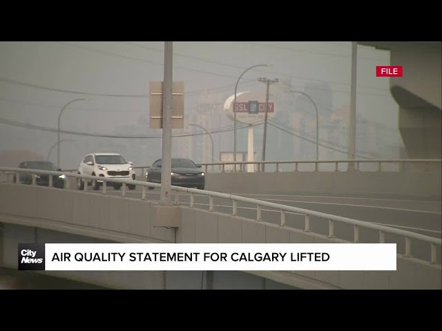 ⁣Air quality statement for Calgary lifted