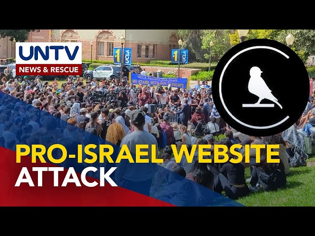 ⁣Pro-Israel website, umaatake sa pro-Palestinian student protesters