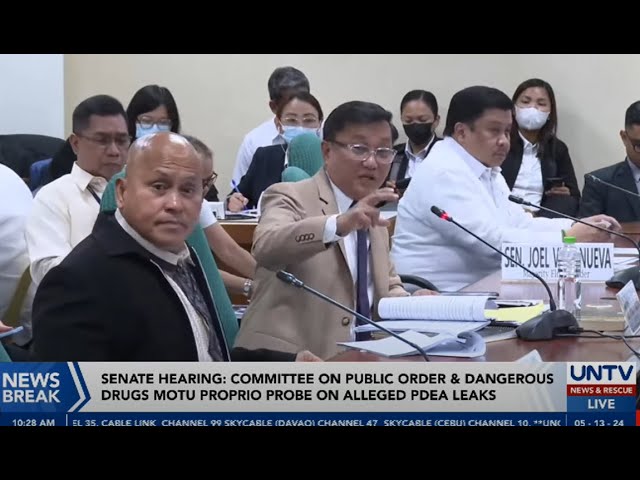⁣Senate Hearing: Committee on Public Order & Dangerous Drugs motu proprio probe on alleged PDEA L