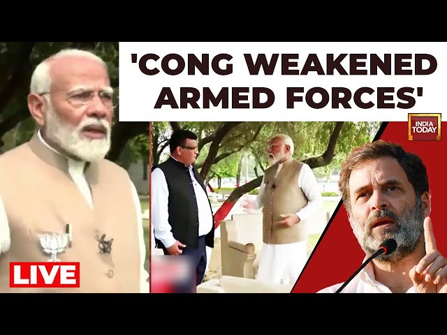 LIVE: 'Congress Hatred Towards Army Is Visible': PM Modi Mega Interview LIVE | Breaking Ne