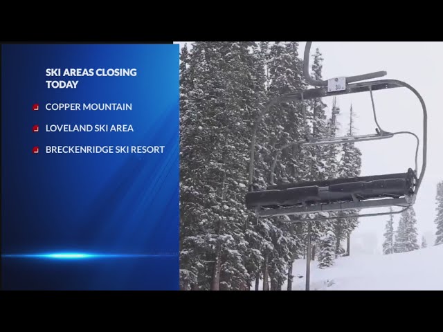 ⁣Only 2 ski resorts remain open
