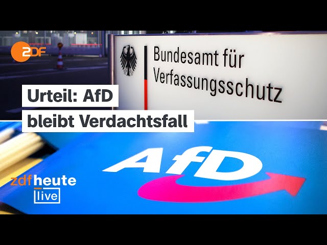 ⁣Warum die AfD rechtsextremistischer Verdachtsfall bleibt – Analyse bei ZDFheute live