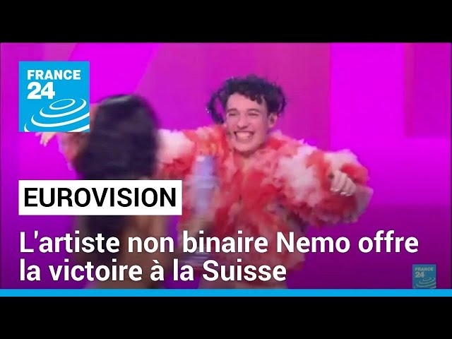 ⁣Eurovision : l'artiste non binaire Nemo offre la victoire à la Suisse • FRANCE 24