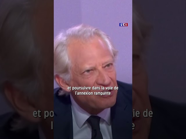 ⁣Dominique de Villepin : "La volonté d'Israël n'est en aucun cas d'engager un pro