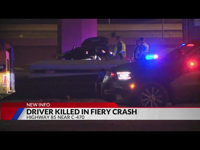 ⁣1 killed in fiery crash on Santa Fe Drive: CSP