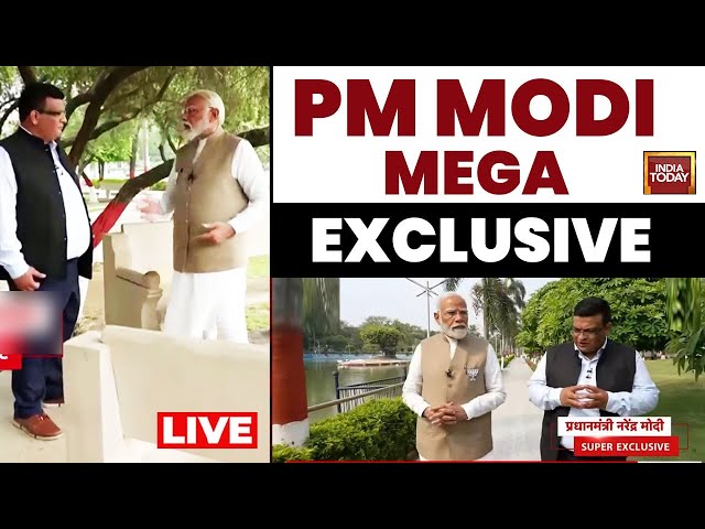 LIVE: PM Modi Mega Exclusive On India Today | PM Modi Interview | PM Modi News | Lok Sabha Election