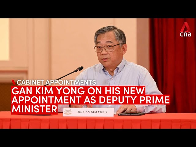 ⁣Gan Kim Yong on his upcoming appointment as Singapore Deputy Prime Minister