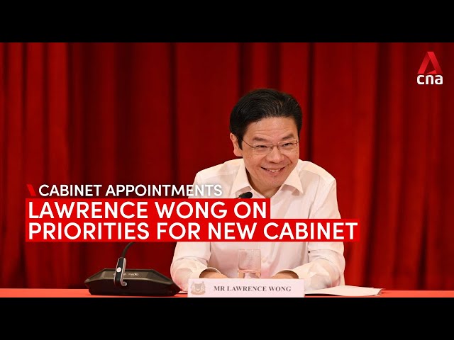 ⁣Singapore PM-designate Lawrence Wong on priorities for new Cabinet