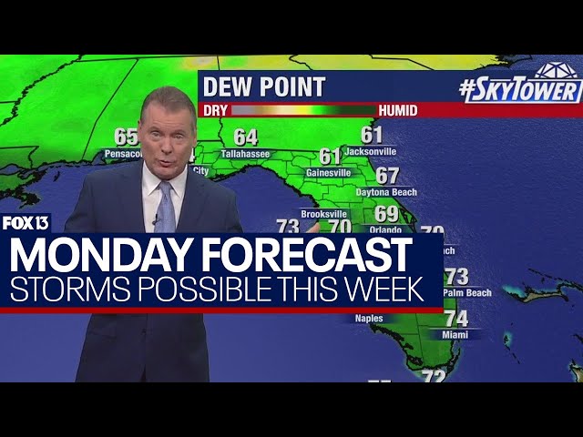 ⁣Tampa weather May 13, 2024 | afternoon storms possible this week