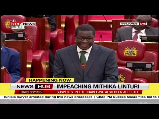 ⁣Impeaching Agriculture CS Mithika Linturi