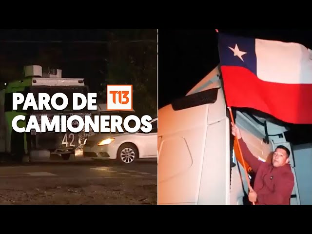 Camioneros inician paro indefinido por "inseguridad"