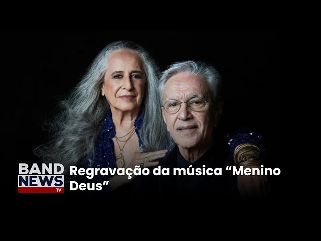 ⁣Caetano Veloso e Maria Bethânia gravam homenagem ao RS | BandNews TV